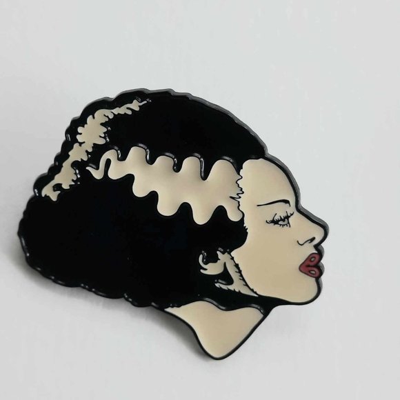 Bride of Frankenstein Enamel Pins 🌙Glow in the dark!🌙 - Picture 4 of 4